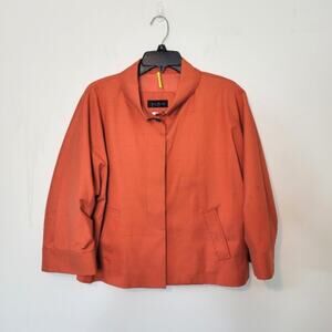 Piazza Sempione Burnt Orange Silk Jacket